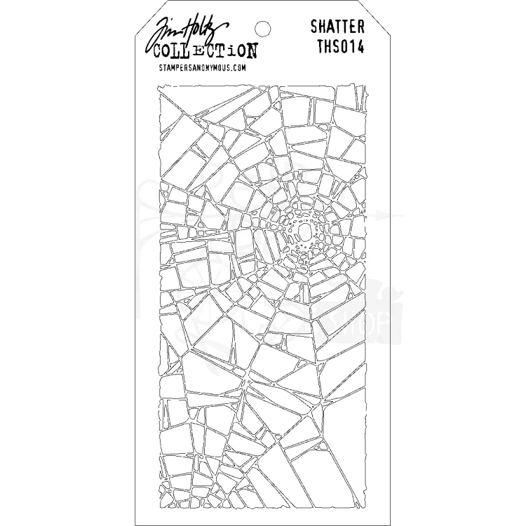 Szablon maska 12x22cm Shatter THS014 Tim Holtz Stampers Anonymous