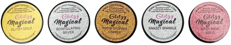 Zestaw pigmentów Flat Glitzy Magicals MAG-GLITZ-01 Lindy's Stamp Gang