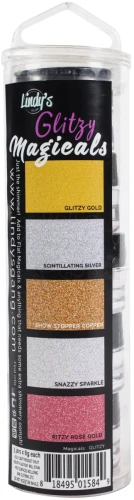 Zestaw pigmentów Flat Glitzy Magicals MAG-GLITZ-01 Lindy's Stamp Gang