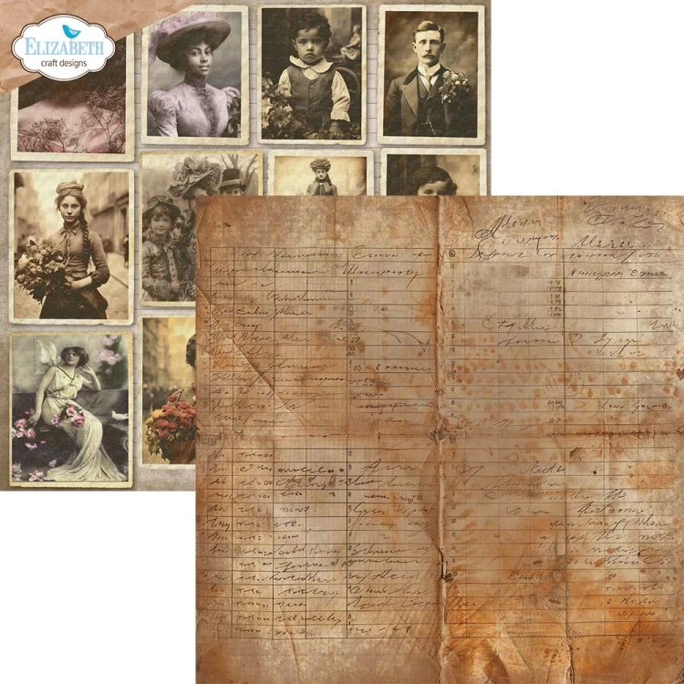 Zestaw papierów 30x30 Art Journal Specials Backgrounds Volume 3 12 arkuszy C035 Elizabeth Craft Design