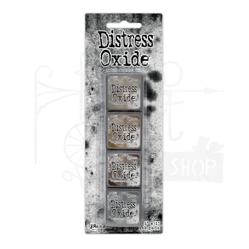 Zestaw 4 tuszów Tim Holtz Distress Mini Oxide Ink Pads Kit 12 TDIK91585 Ranger
