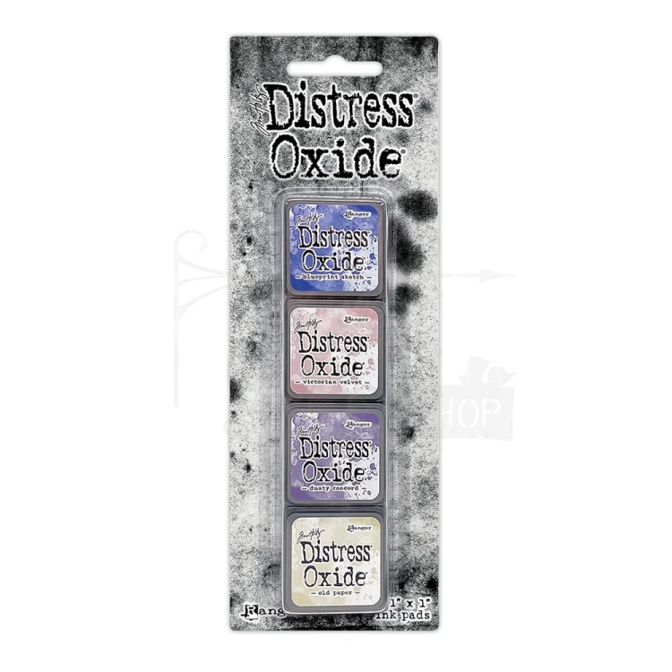 Zestaw 4 tuszów Tim Holtz Distress Mini Oxide Ink Pads Kit 11 TDIK91578 Ranger
