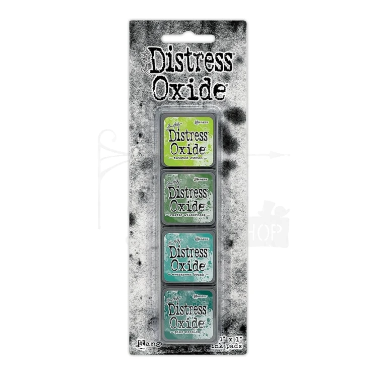 Zestaw 4 tuszów Tim Holtz Distress Mini Oxide Ink Pads Kit 9 TDIK91554 Ranger