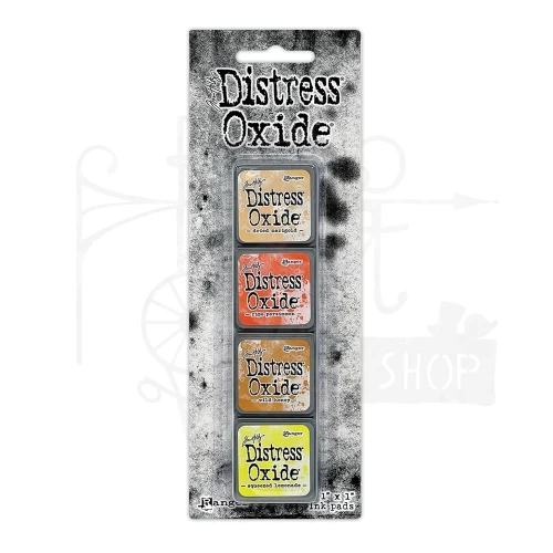 Zestaw 4 tuszów Tim Holtz Distress Mini Oxide Ink Pads Kit 8 TDIK91547 Ranger