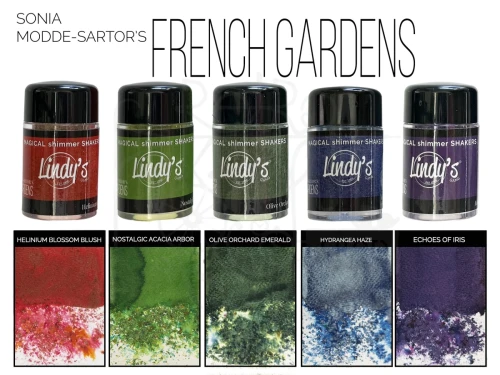 Zestaw Pigmentów Magical Shaker Set Sonia's French Garden 5x10g MSHAKER-SET-13 Lindy's Stamp Gang