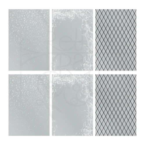Ozdoby foliowe Idea-Ology Transparencies Christmas 6szt TH94452 Tim Holtz
