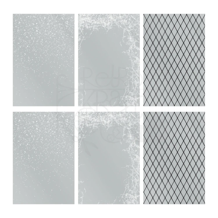 Ozdoby foliowe Idea-Ology Transparencies Christmas 6szt TH94452 Tim Holtz