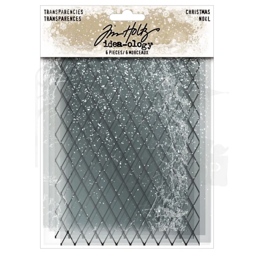 Ozdoby foliowe Idea-Ology Transparencies Christmas 6szt TH94452 Tim Holtz