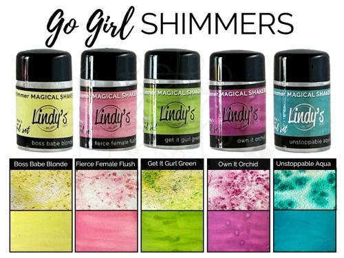 Zestaw Pigmentów Magical Shaker Set Go Girl Shimmers 5x10g MSHAKER-SET-09 Lindy's Stamp Gang
