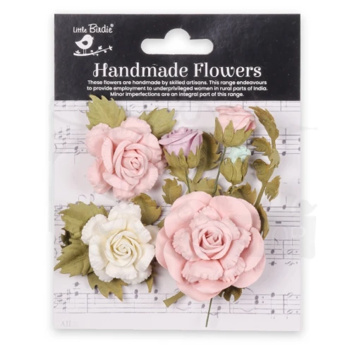 Kwiaty kwiatki papierowe Vida Paper Flowers Fairy Garden 8szt CR94280 Little Birdie