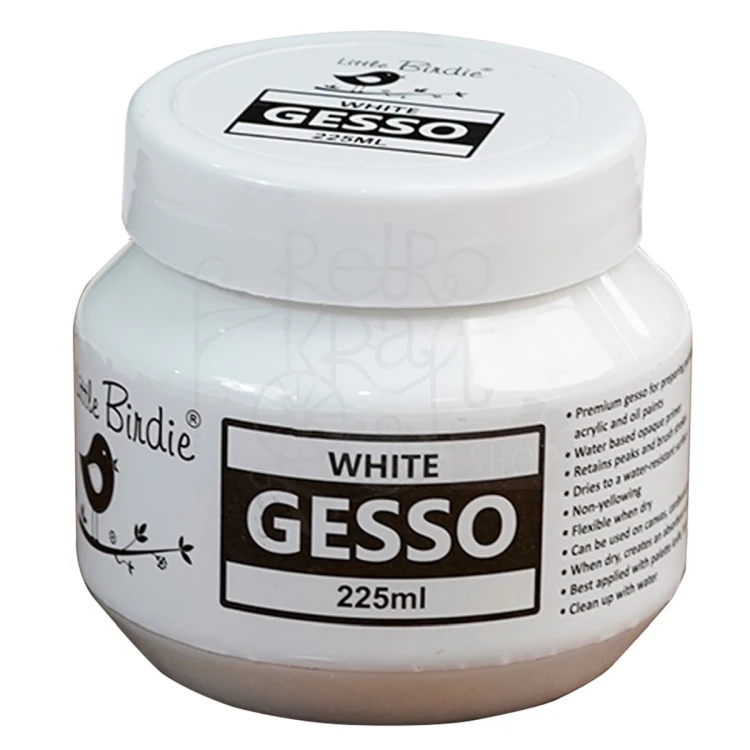 Gesso white białe 225ml CR86081 Little Birdie