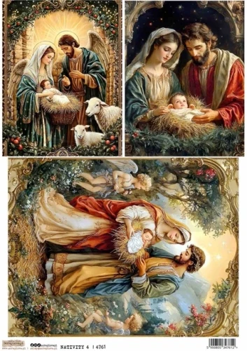 Papier ryżowy do decoupage A4 Boże narodzenie 4 4761 ScrapLove