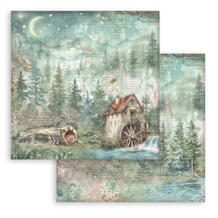 Zestaw papierów do scrapbookingu 20x20 Herbarium Silvae SBBS135 Stamperia