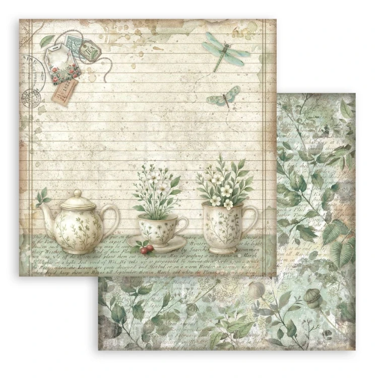 Zestaw papierów do scrapbookingu 20x20 Herbarium Silvae SBBS135 Stamperia