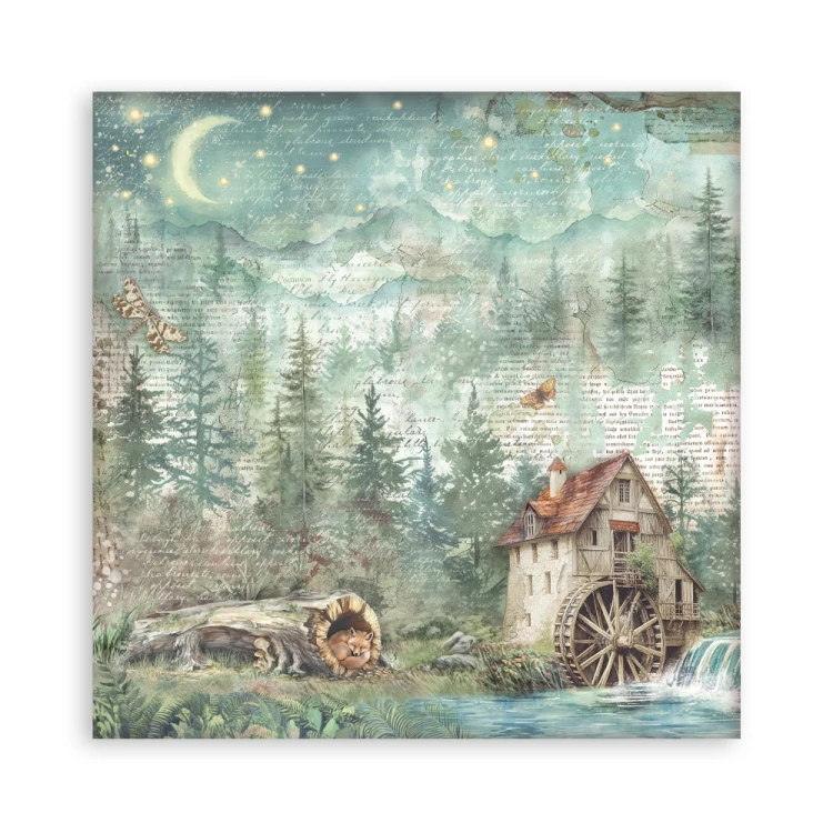 Zestaw papierów jednostronnych do scrapbookingu 20x20 Herbarium Silvae 22 arkusze SBBSXB20 Stamperia
