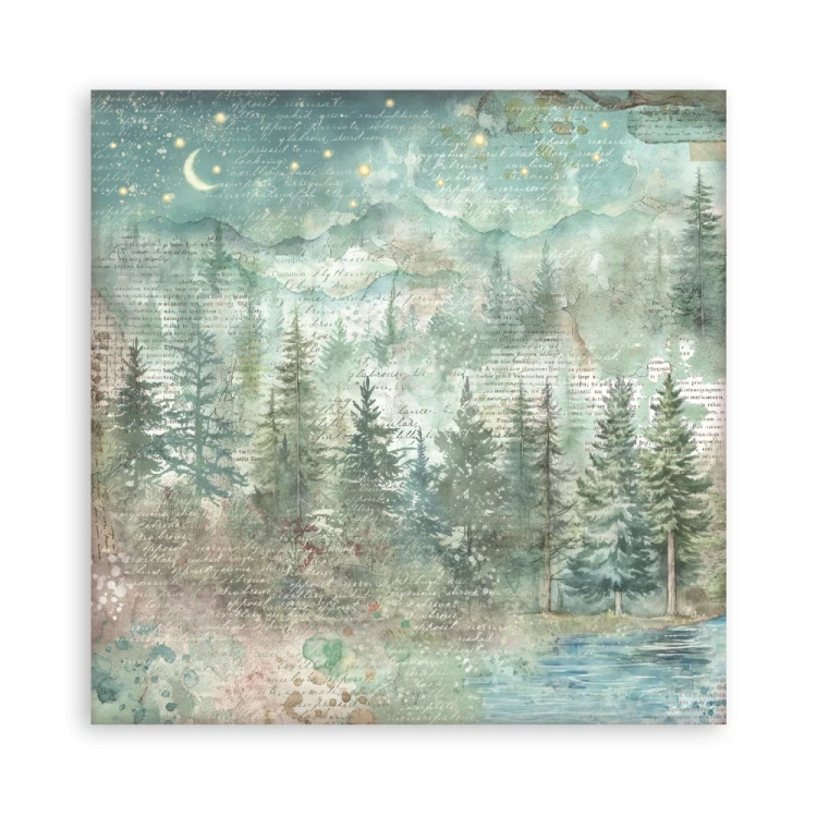 Zestaw papierów jednostronnych do scrapbookingu 20x20 Herbarium Silvae 22 arkusze SBBSXB20 Stamperia
