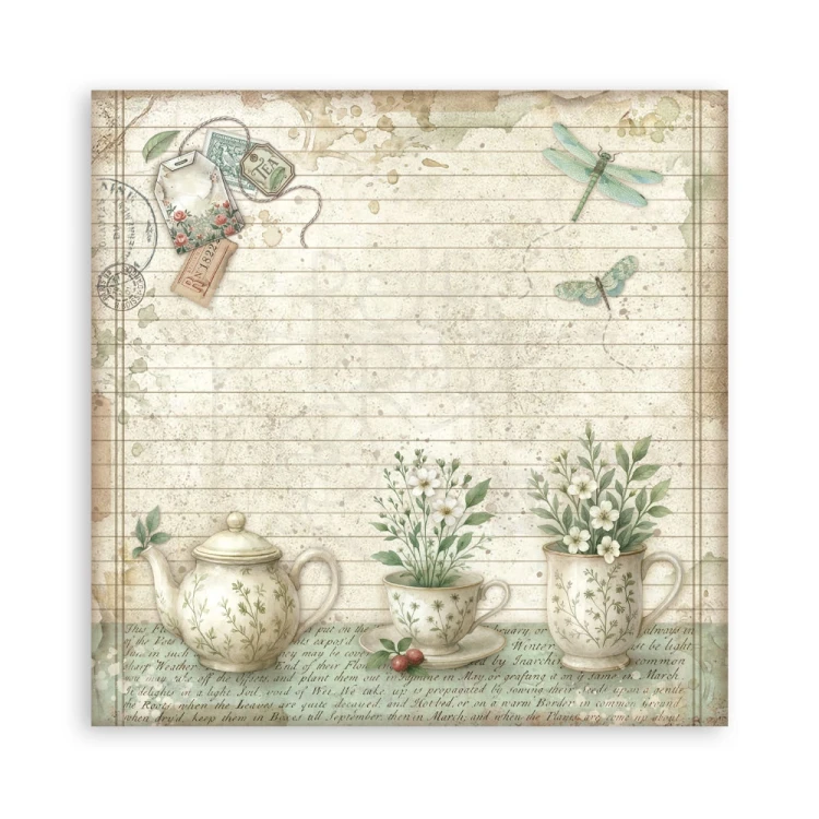 Zestaw papierów jednostronnych do scrapbookingu 20x20 Herbarium Silvae 22 arkusze SBBSXB20 Stamperia