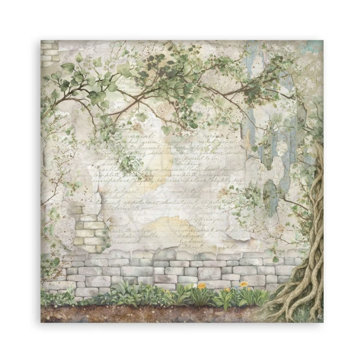 Zestaw papierów jednostronnych do scrapbookingu 20x20 Herbarium Silvae 22 arkusze SBBSXB20 Stamperia