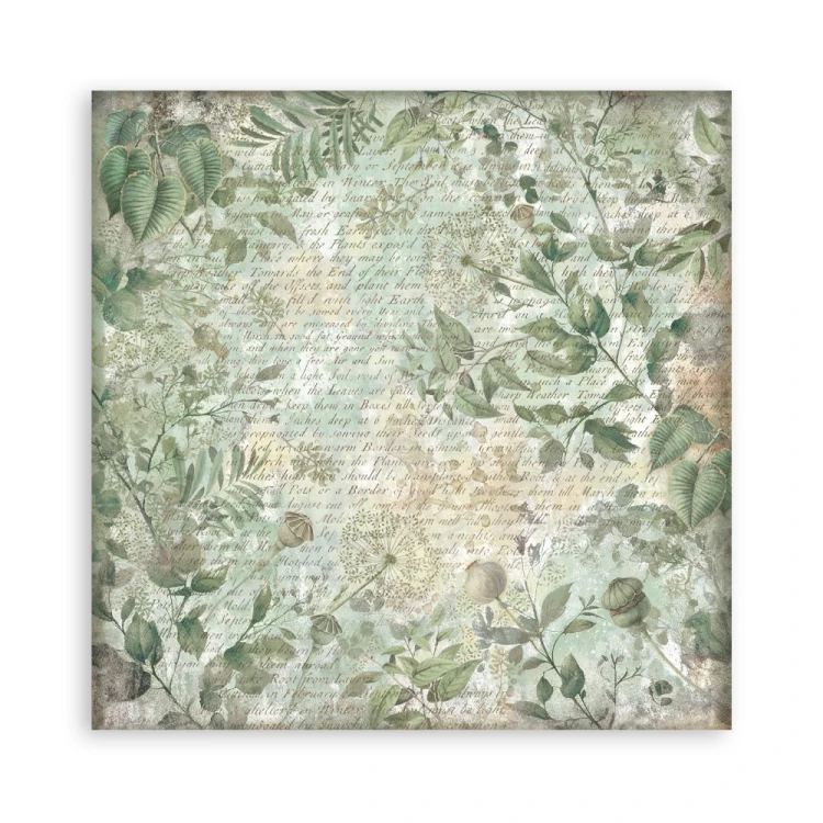 Zestaw papierów jednostronnych do scrapbookingu 20x20 Herbarium Silvae 22 arkusze SBBSXB20 Stamperia