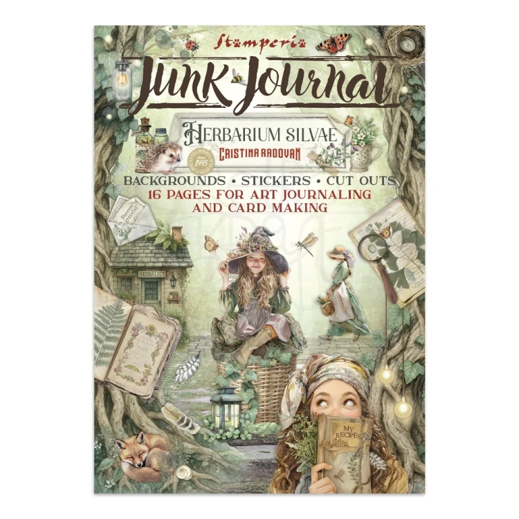 Junk Journal Herbarium Silvae 16 kart SBJK09 Stamperia