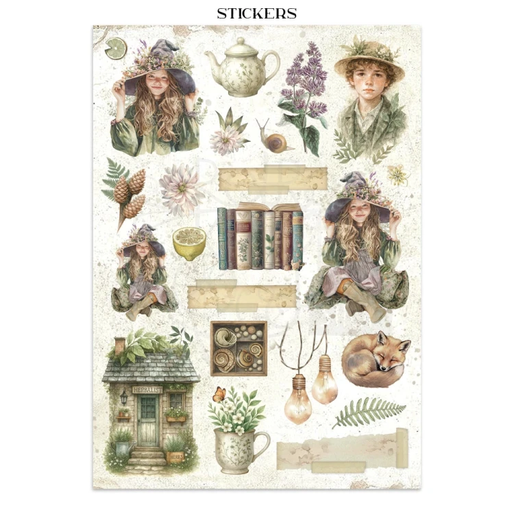 Junk Journal Herbarium Silvae 16 kart SBJK09 Stamperia