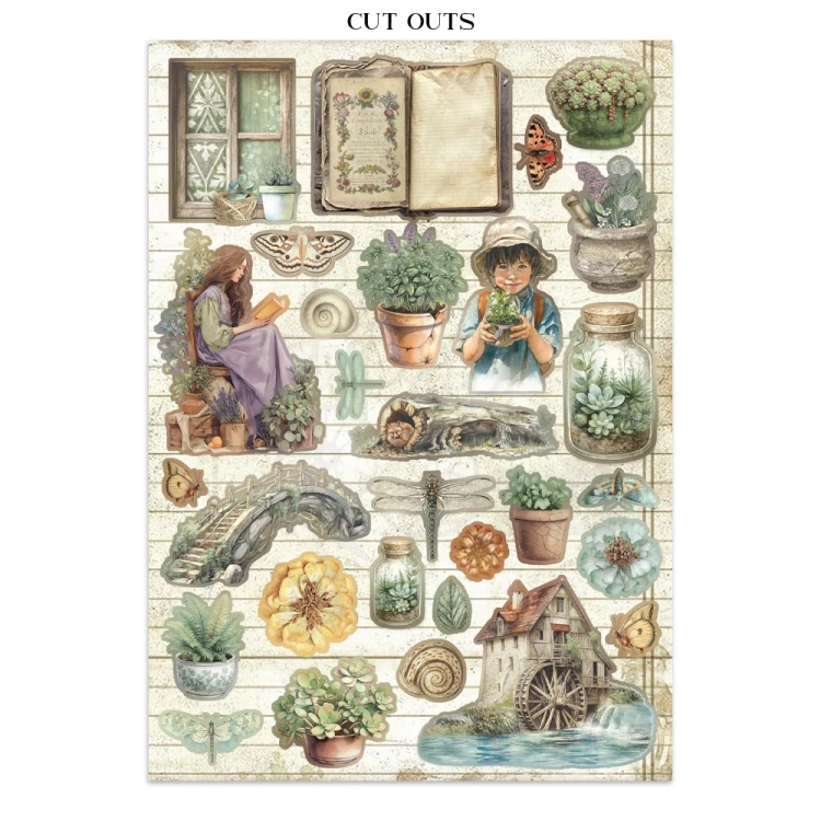 Junk Journal Herbarium Silvae 16 kart SBJK09 Stamperia