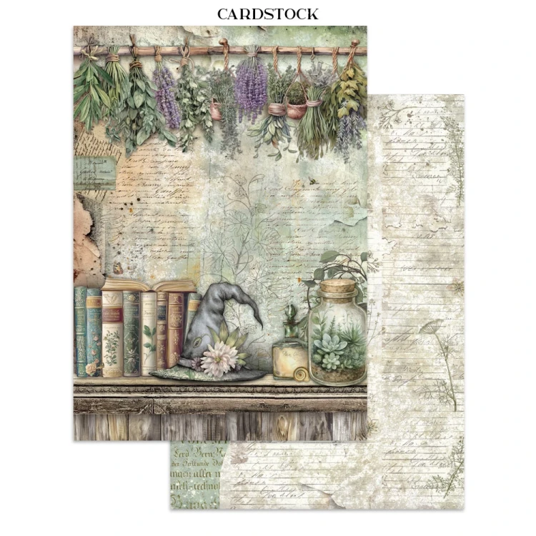 Junk Journal Herbarium Silvae 16 kart SBJK09 Stamperia