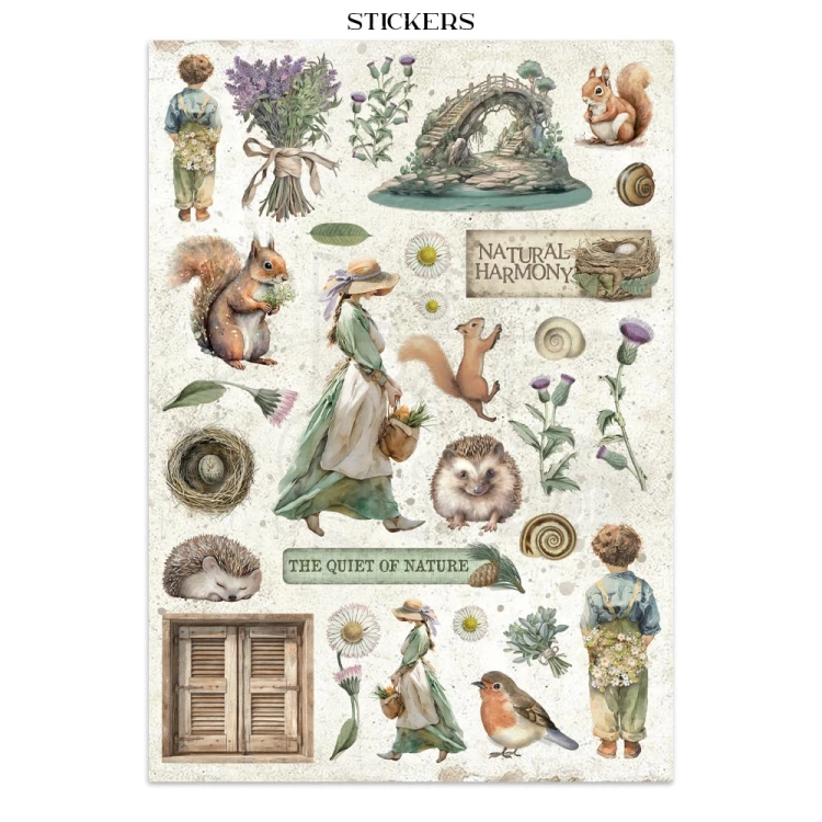 Junk Journal Herbarium Silvae 16 kart SBJK09 Stamperia