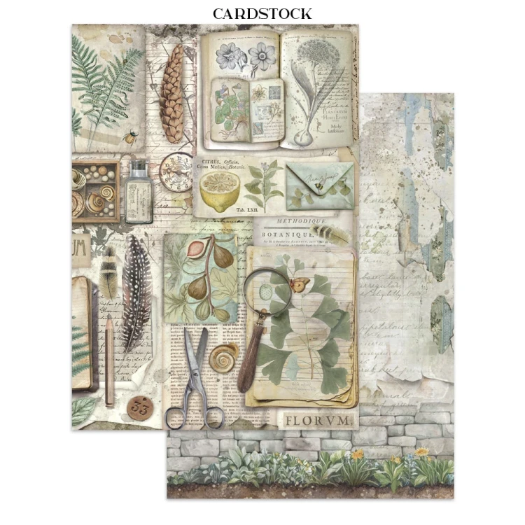 Junk Journal Herbarium Silvae 16 kart SBJK09 Stamperia