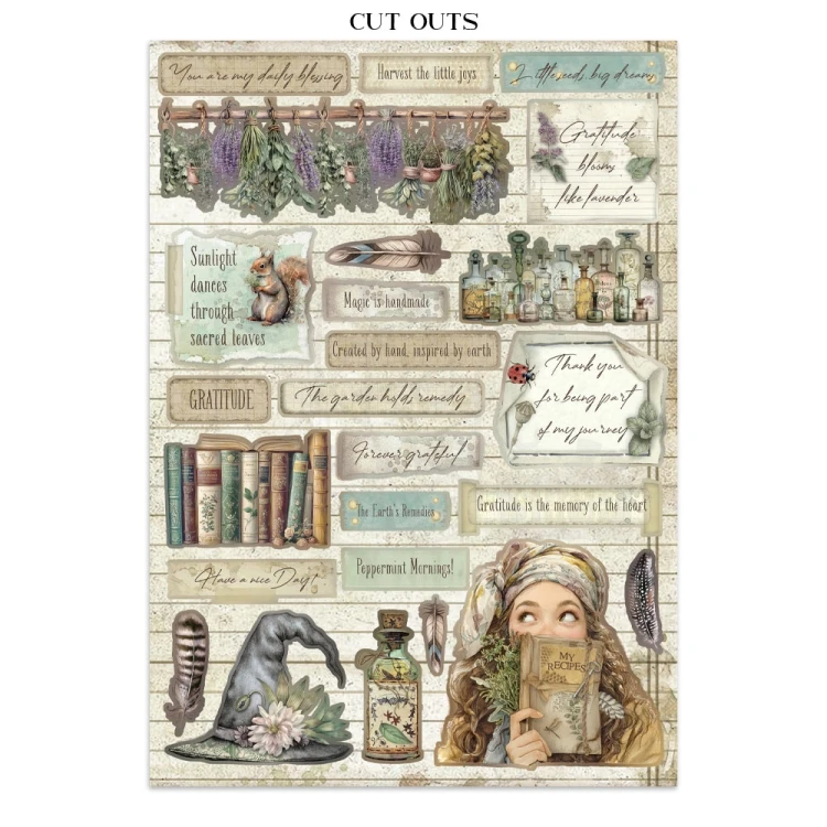 Junk Journal Herbarium Silvae 16 kart SBJK09 Stamperia