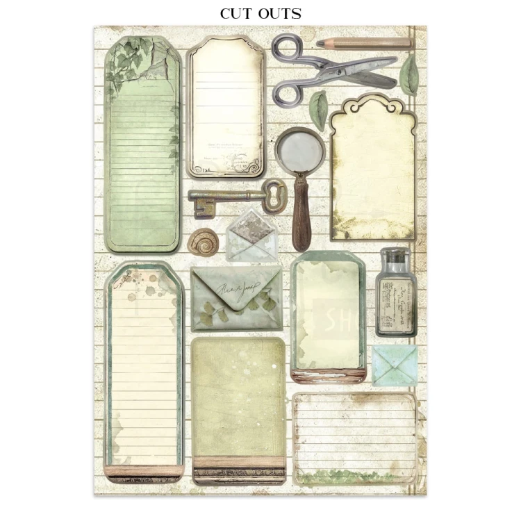 Junk Journal Herbarium Silvae 16 kart SBJK09 Stamperia