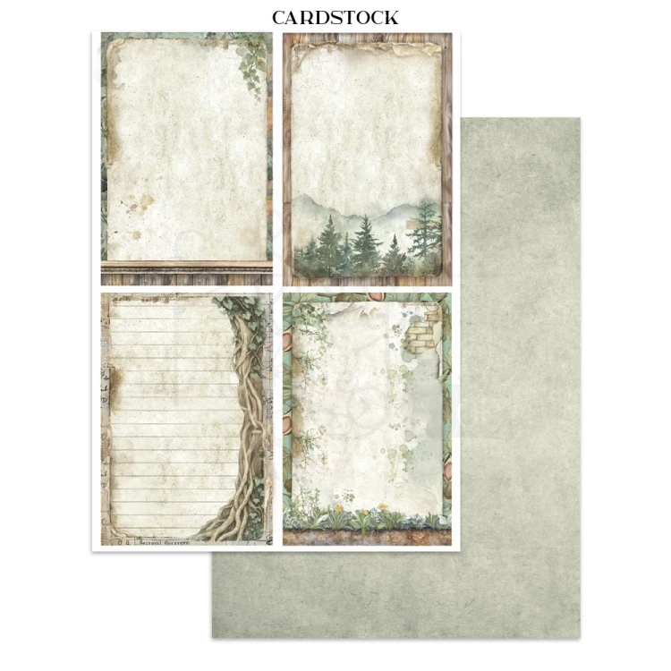 Junk Journal Herbarium Silvae 16 kart SBJK09 Stamperia