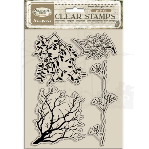 Stempel akrylowy 14x18cm Herbarium Silvae Drzewa WTK232 Stamperia