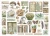 Ozdoby kształty tekturowe Die Cuts Herbarium Silvae 40 szt DFLDC123 Stamperia