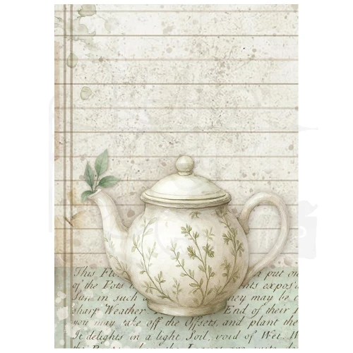 Papier ryżowy A6 Herbarium Silvae 8szt DFSA6X02 Stamperia