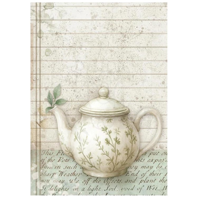 Papier ryżowy A6 Herbarium Silvae 8szt DFSA6X02 Stamperia