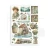 Papier washi A5 Herbarium Silvae 8 arkuszy SBW27 Stamperia