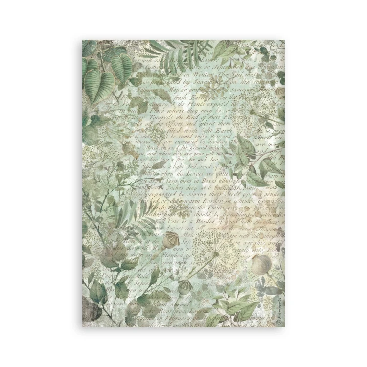 Papier washi A5 Herbarium Silvae 8 arkuszy SBW27 Stamperia