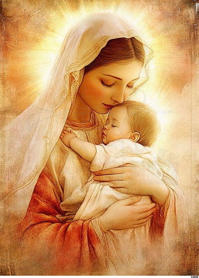 Papier ryżowy do decoupage A5 Madonna z Dzieciątkiem 14898