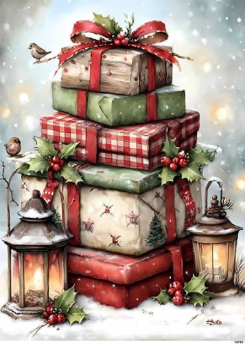 Papier ryżowy do decoupage A5 Prezenty i lampy 14793