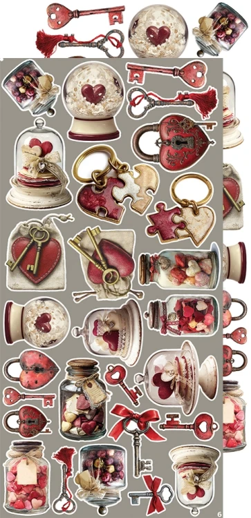 Zestaw dodatków 15x30 Creative Extras - 01 - In Love CC-CEX-01 Craft O'Clock