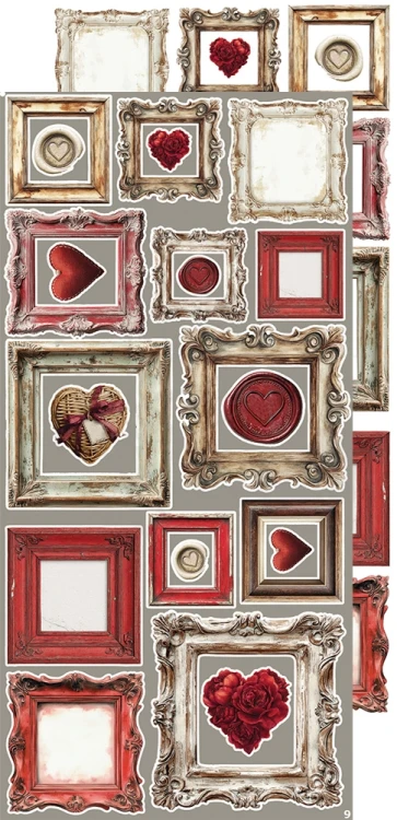 Zestaw dodatków 15x30 Creative Extras - 01 - In Love CC-CEX-01 Craft O'Clock
