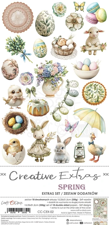 Zestaw dodatków 15x30 Creative Extras - 02 - Spring CC-CEX-02 Craft O'Clock