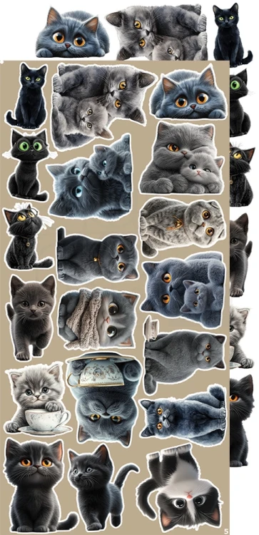 Zestaw dodatków 15x30 Creative Extras - 03 - Cats CC-CEX-03 Craft O'Clock