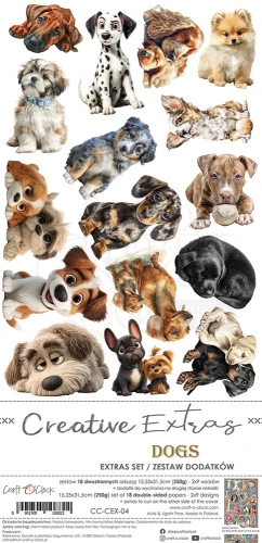 Zestaw dodatków 15x30 Creative Extras - 04 - Dogs CC-CEX-04 Craft O'Clock