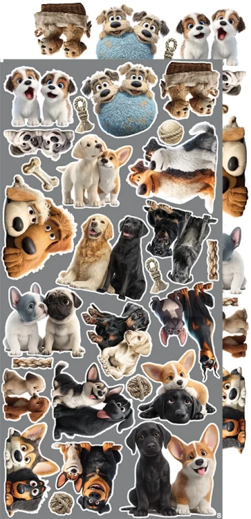 Zestaw dodatków 15x30 Creative Extras - 04 - Dogs CC-CEX-04 Craft O'Clock