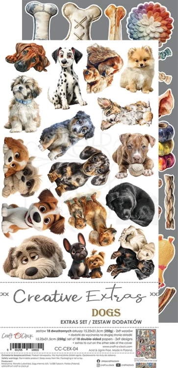 Zestaw dodatków 15x30 Creative Extras - 04 - Dogs CC-CEX-04 Craft O'Clock