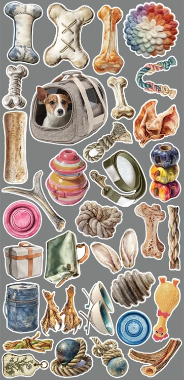 Zestaw dodatków 15x30 Creative Extras - 04 - Dogs CC-CEX-04 Craft O'Clock