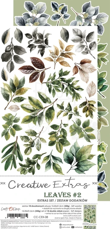 Zestaw dodatków 15x30 Creative Extras - 08 - Leaves #2 CC-CEX-08 Craft O'Clock