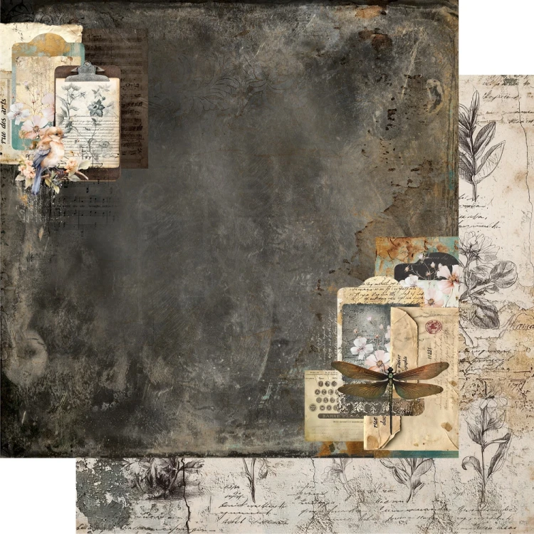 Zestaw papierów do scrapbookingu 30x30 In silence - AA-IS-07 Alchemy of Art